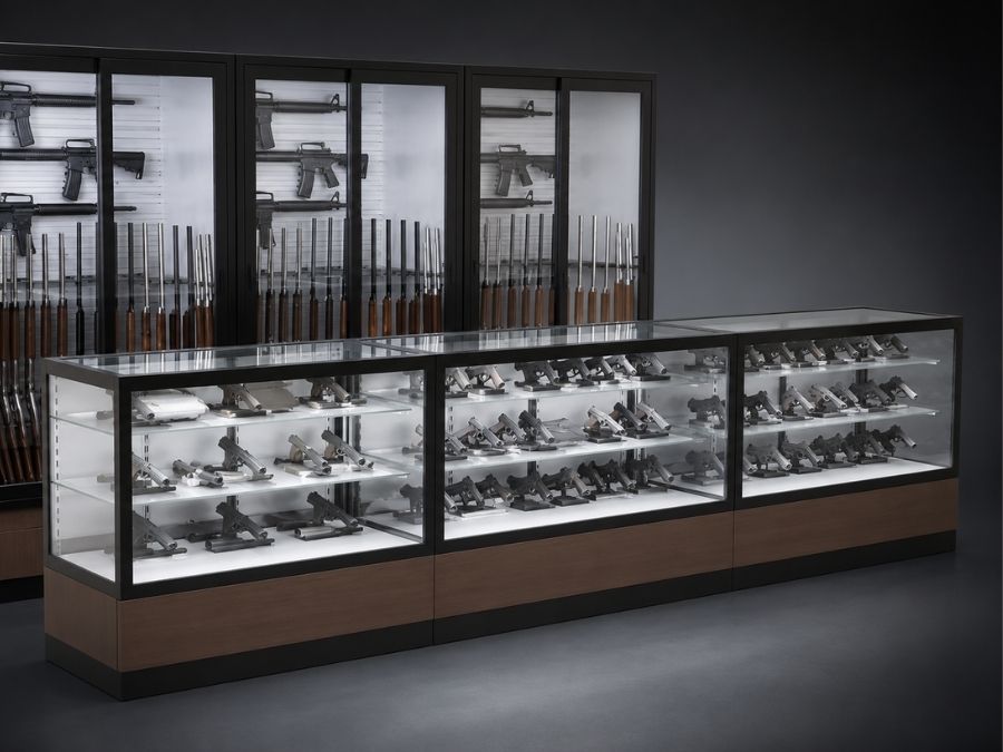Pry-resistance testing on a reinforced secure display case frame