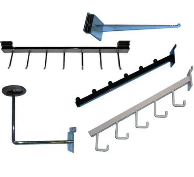 Slatwall Displays, Slatwall fixtures and Accessories
