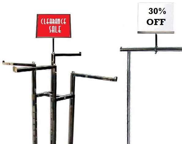 Clothing Rack Sign Holders
