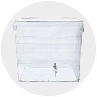 Locking Slatwall Cabinet Display