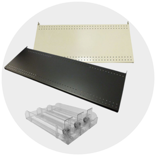 Metal Gondola Shelves & Accessories