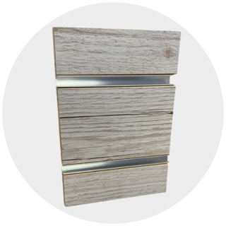 Rustic Slatwall Panels - with Metal Inserts 