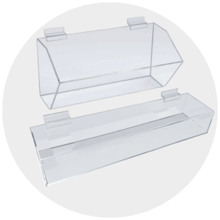Acrylic Slatwall Bins
