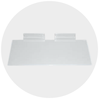 Slatwall Acrylic Shelves