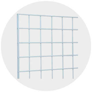 White Grid Panels