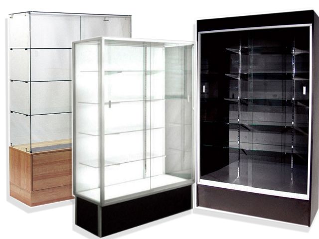 Glass Tower Display Cases