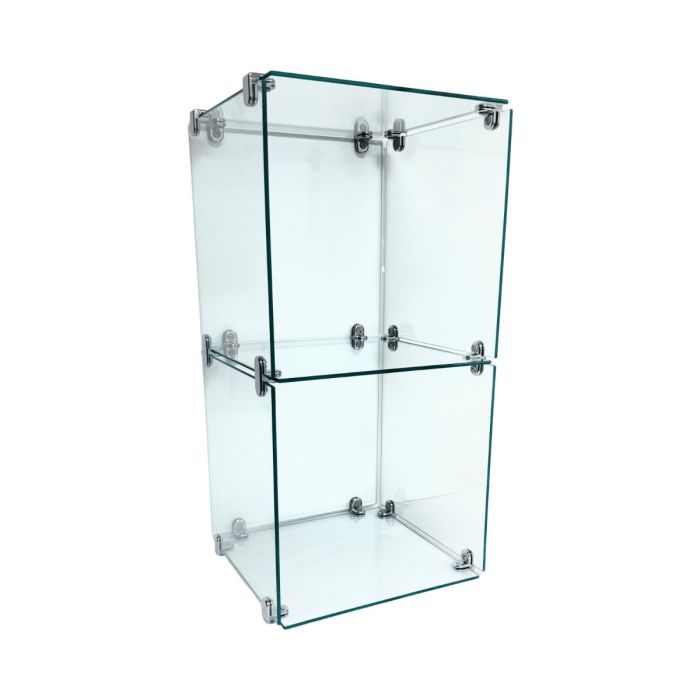 Countertop glass cube display