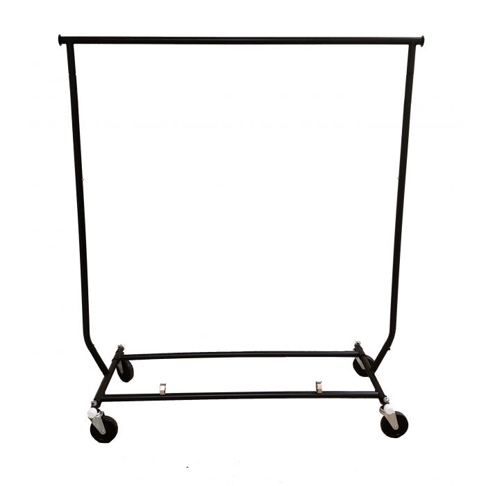 Matte Black Collapsible Garment Rack