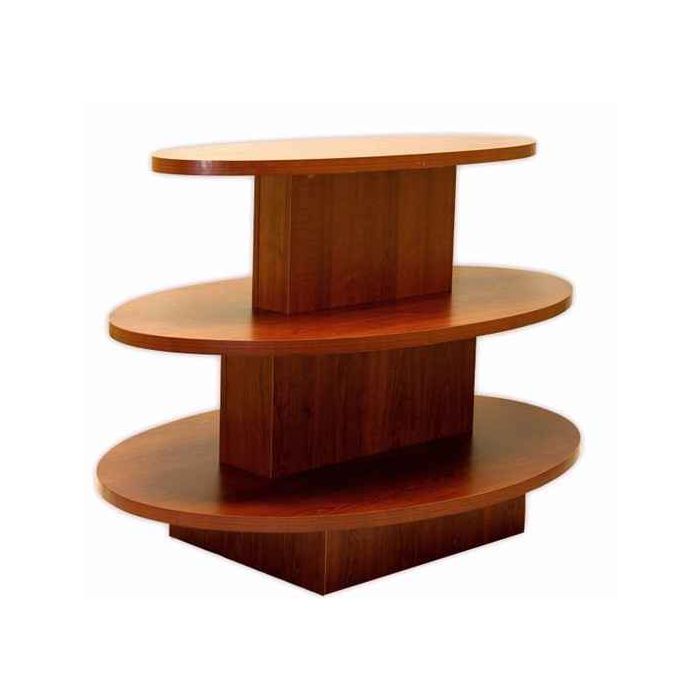 3 TIER OVAL TABLE- CHERRY