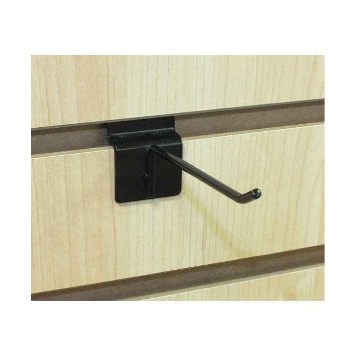 4'' THIN SLATWALL HOOKS- BLACK 4'' THIN SLATWALL HOOKS- BLACK