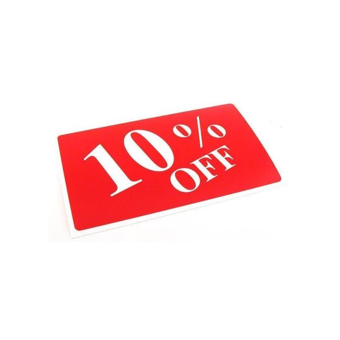 10% off sign 10% off sign