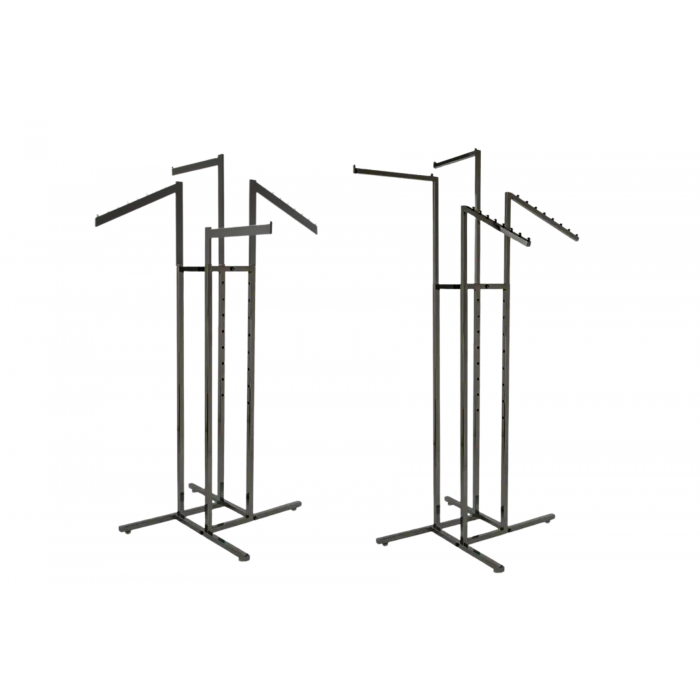 Matte black clothing rack shop