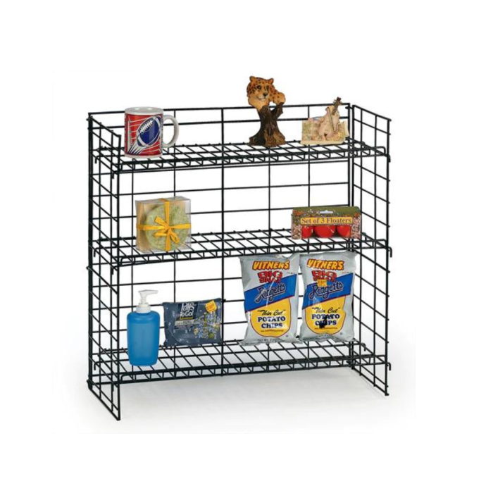 6135-counter top rack with 3 adjustable shelves 