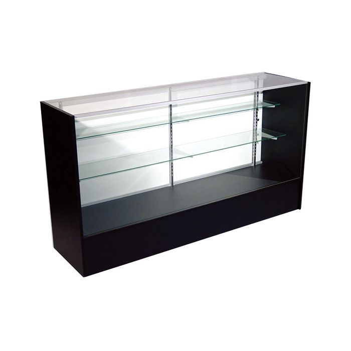 black full vision display case