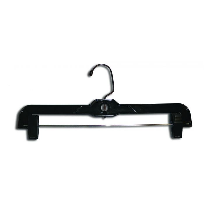 14" BLACK SKIRT HANGER-SWIVEL HOOK