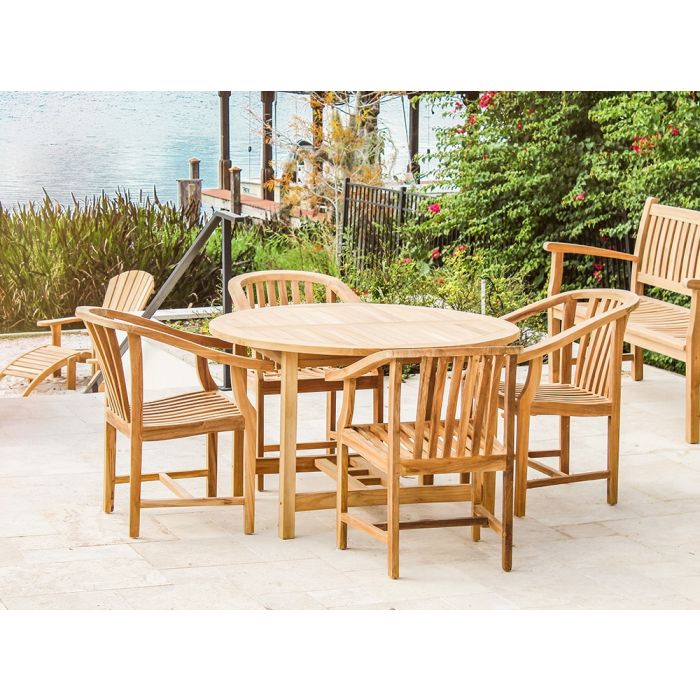 Teak Sanibel Dining Set - Round