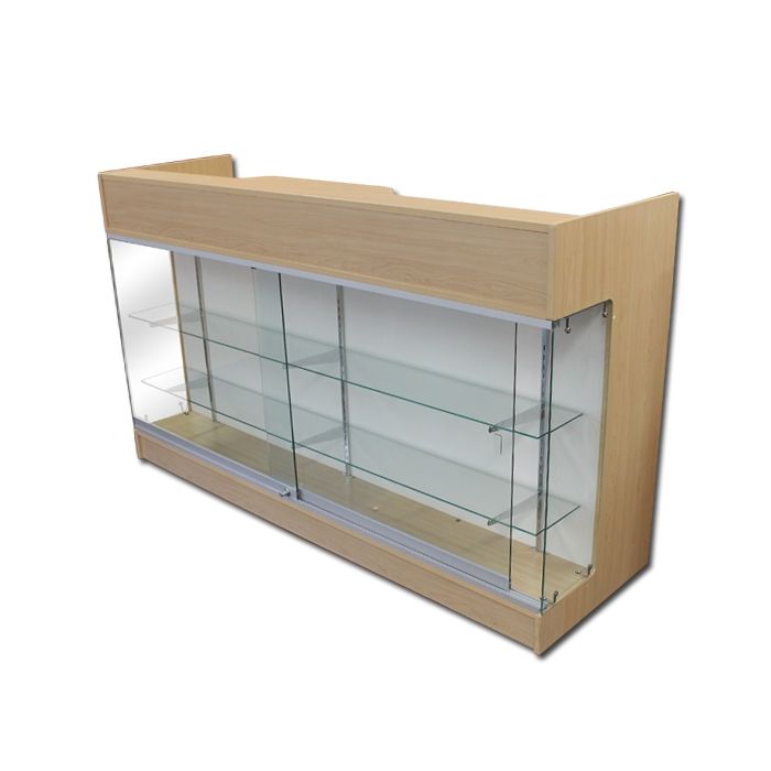 Use this counter showcase for all your merchandising needs Use this counter showcase for all your merchandising needs