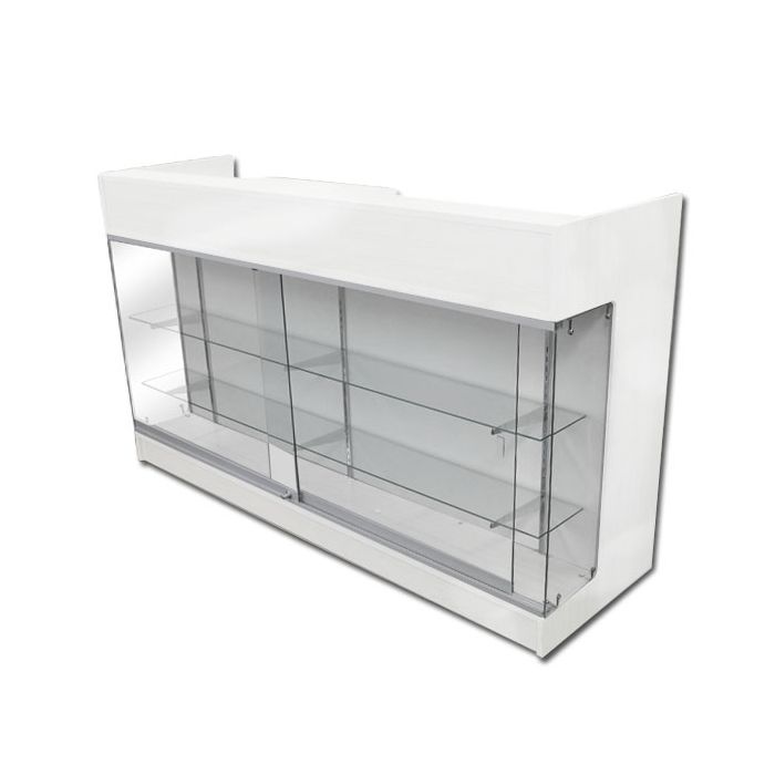 white ledge top showcase white ledge top showcase
