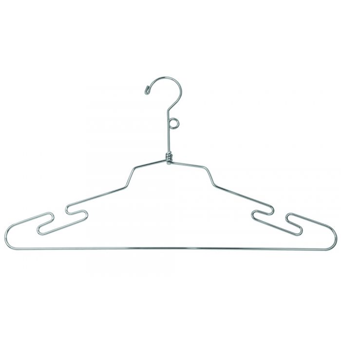 16" METAL CHROME LINGERIE HANGER