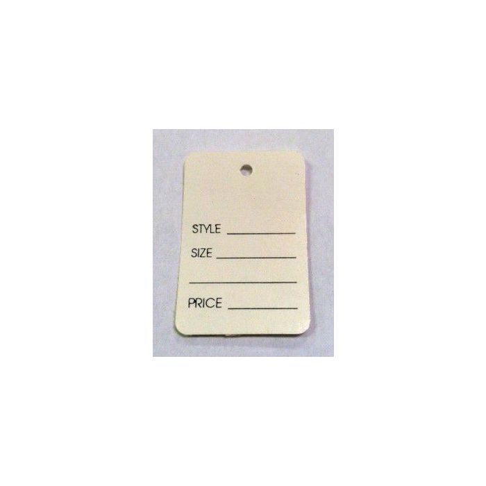 SMALL NON- PERFORATED TAG- NO STRING