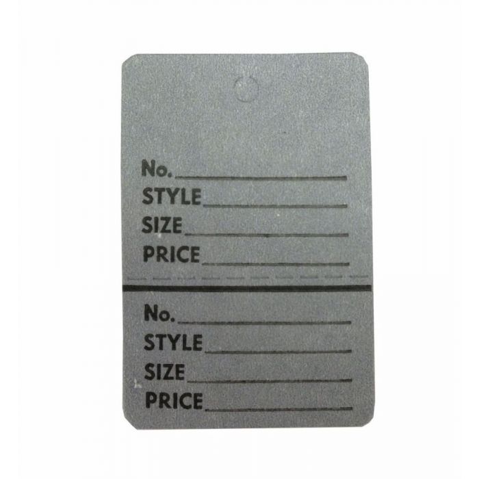 SMALL GREY PERFORATED TAG