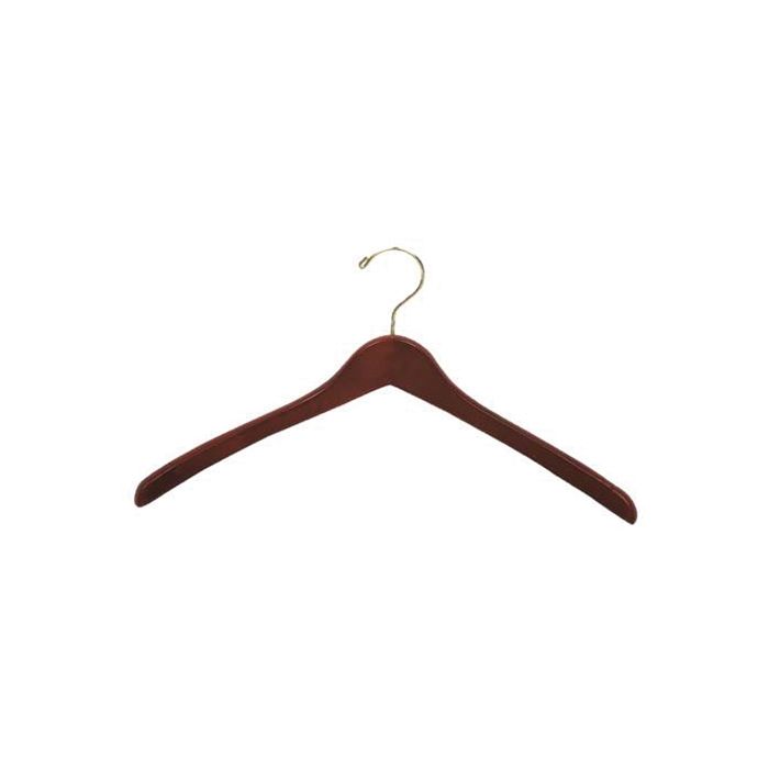 Contoured Shirt Hanger- Dark Walnut