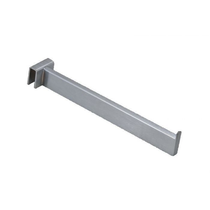 12" RECTANGULAR TUBING FACEOUT- SATIN CHROME 12" RECTANGULAR TUBING FACEOUT- SATIN CHROME