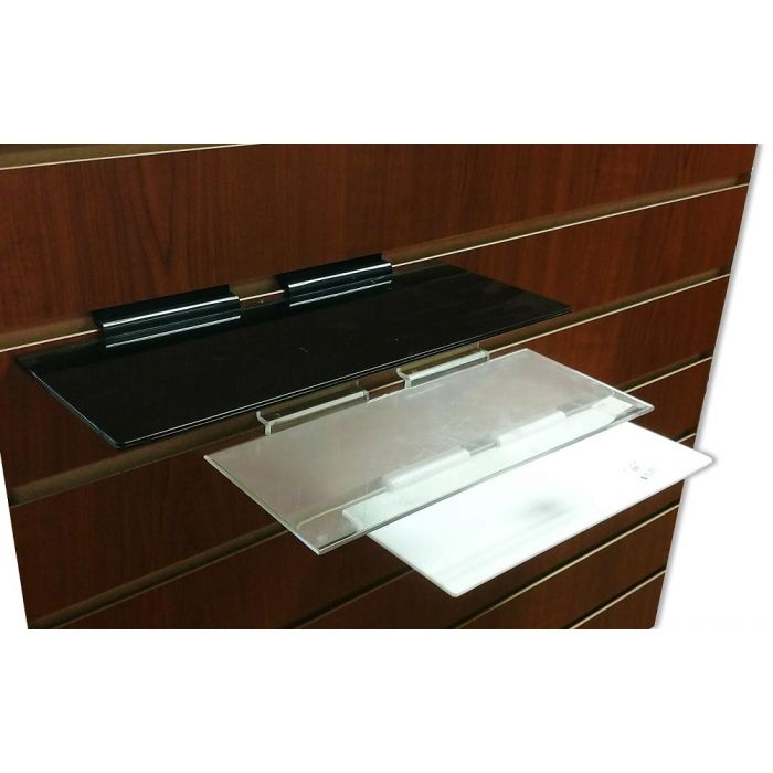 4"X10" BLACK ACRYLIC SHELF 4"X10" BLACK ACRYLIC SHELF