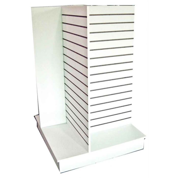 SLATWALL 4 WAY PINWHEEL- WHITE SLATWALL 4 WAY PINWHEEL- WHITE