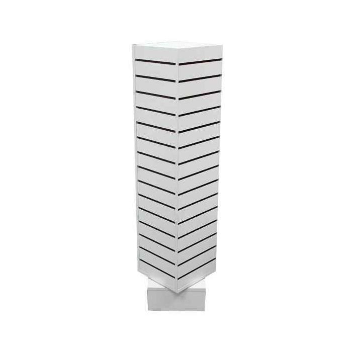 SLATWALL ROTATING TOWER-WHITE SLATWALL ROTATING TOWER-WHITE
