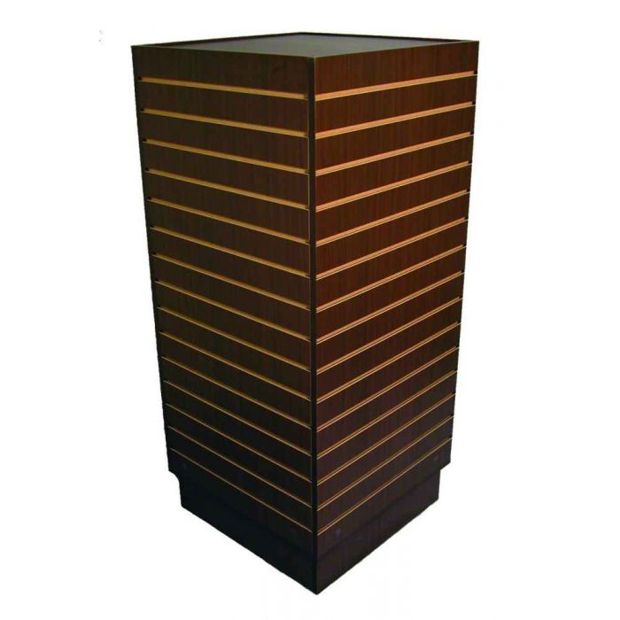 Slatwall Tower- Dark Walnut Slatwall Tower- Dark Walnut