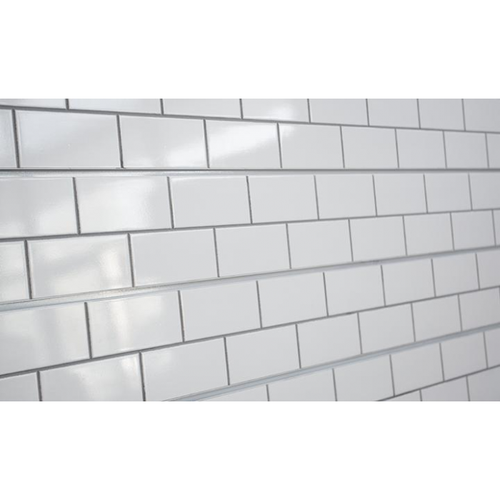 white subway tile