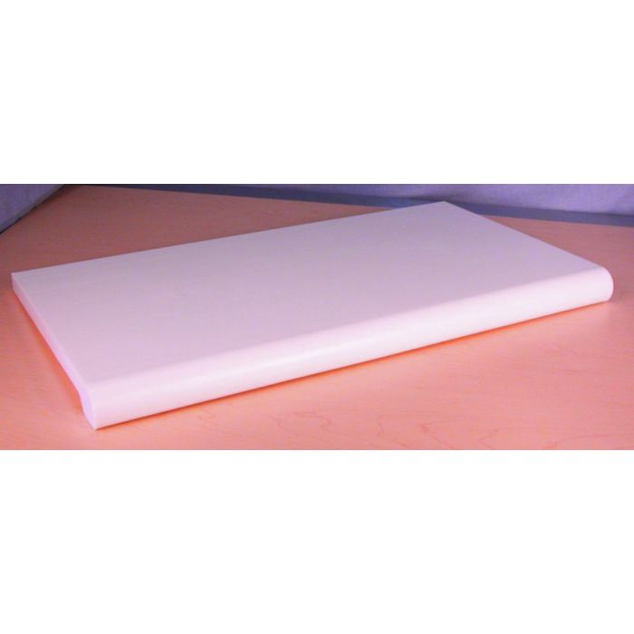 24" Bullnose Shelf- White