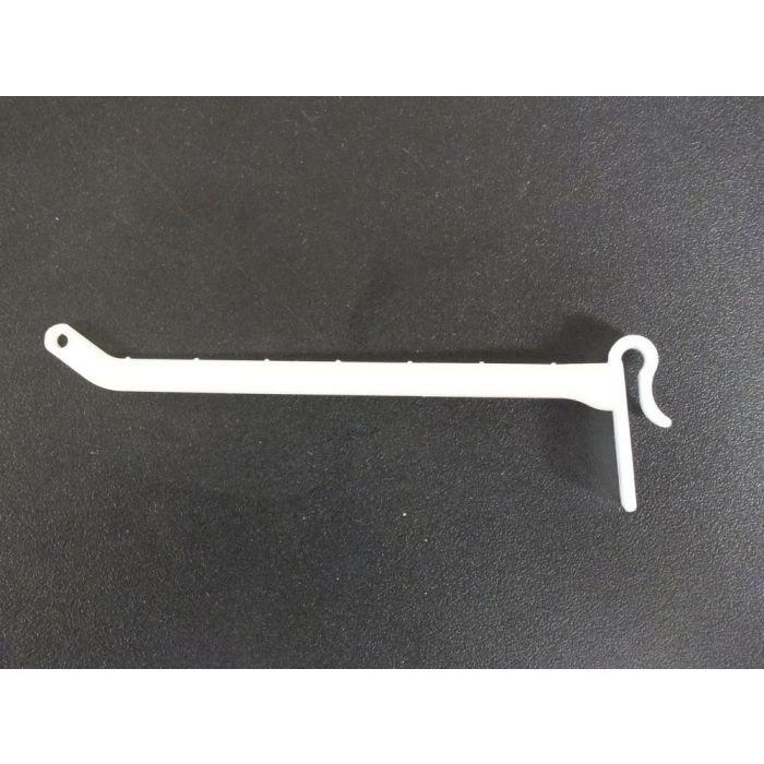 4" WHITE PLASTIC HOOK