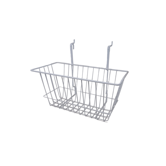Universal Wire Basket for Slatwall or Grid