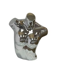 Mirrored Torso Mannequin Chrome