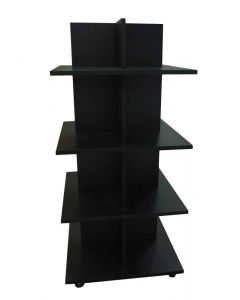 Black 4 Tier Shelf Display