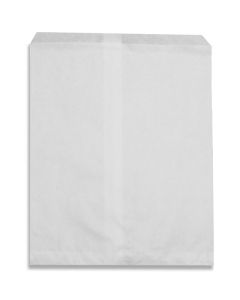 8"x11" White Paper Merchandising Bag