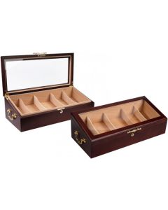Countertop Display Humidor- Cherry (Holds 125 Cigars)