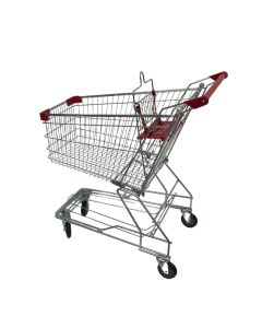 Metal Shopping Cart - Red