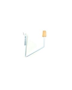 Slatwall Mounted Head Display Bracket - White