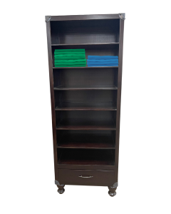 Wall Storage Cabinet - Dark Mahogany