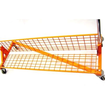 2 Piece Folding Z Rack Shelf- Orange