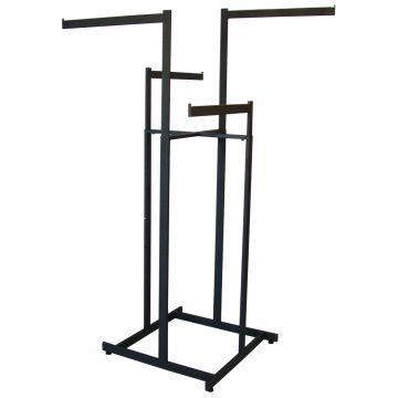 4 Way Straight Arm Rack-Black