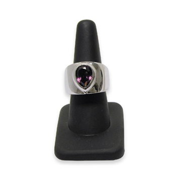 BLACK PLASTIC SINGLE RING DISPLAY