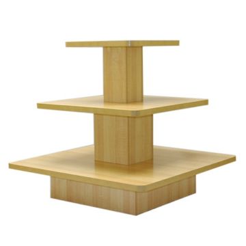 3 TIER SQUARE TABLE- MAPLE