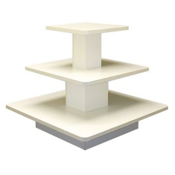 3 TIER SQUARE TABLE- WHITE 