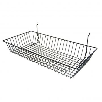 slatwall basket- black 