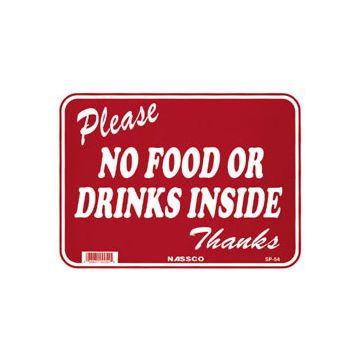 Sign No Food Or Drinks