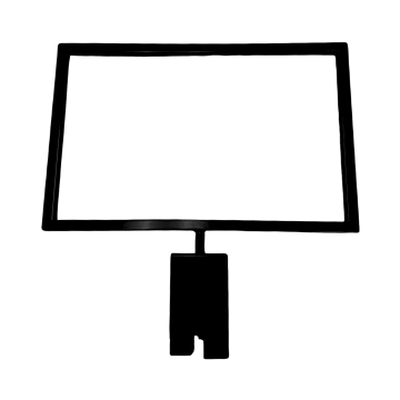 Grid Sign Holder 7"x11" - Black